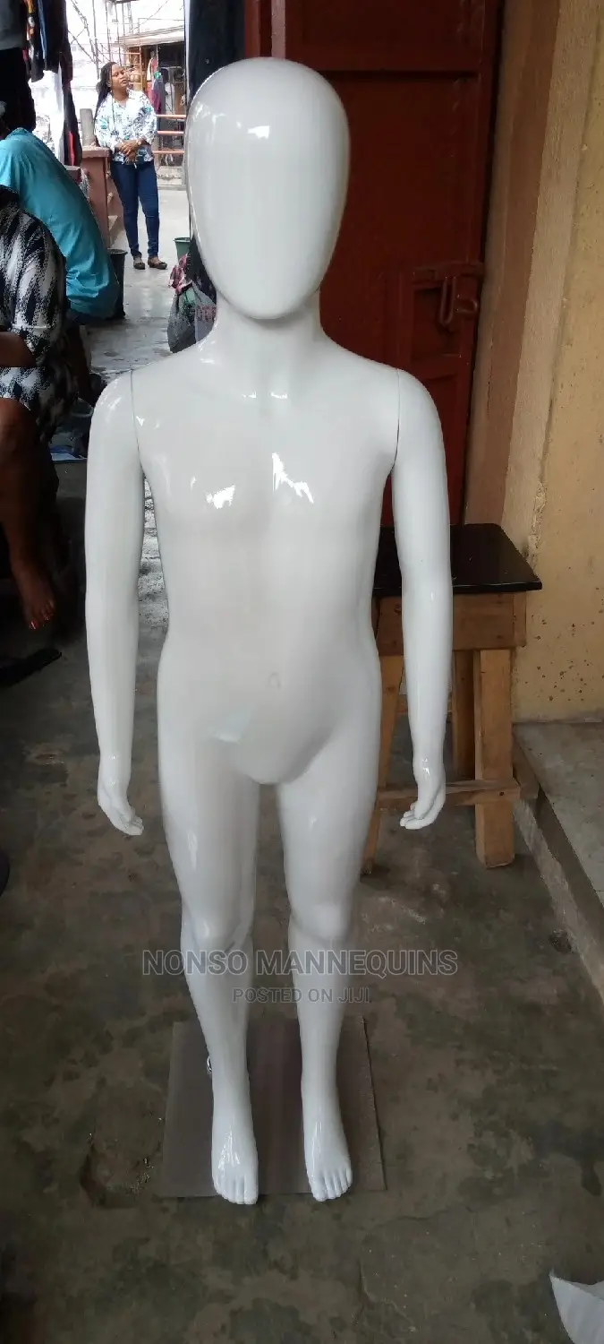 Age 5 To 10 Years Glossy White Unisex Kids Mannequins