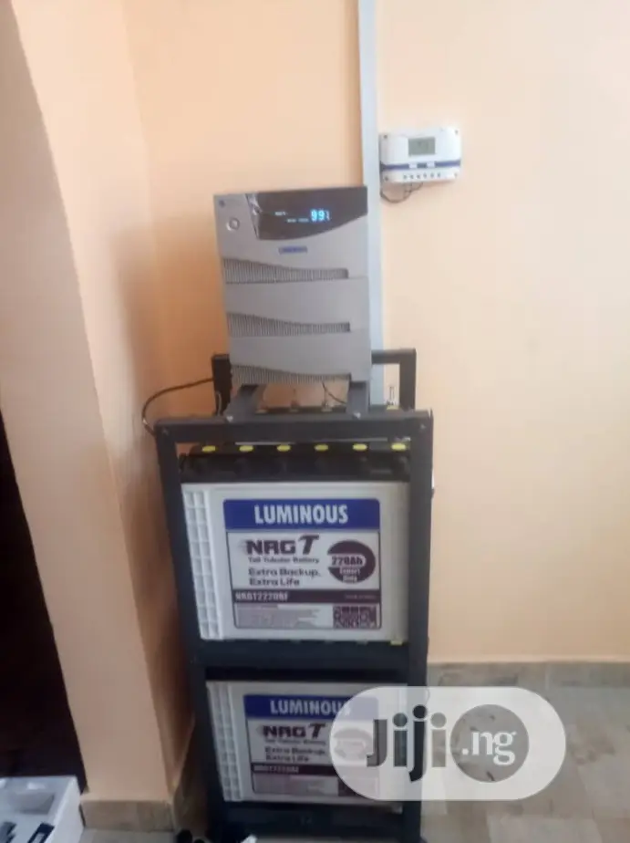 Complete Installation 4kva and Four Tubular Batteries