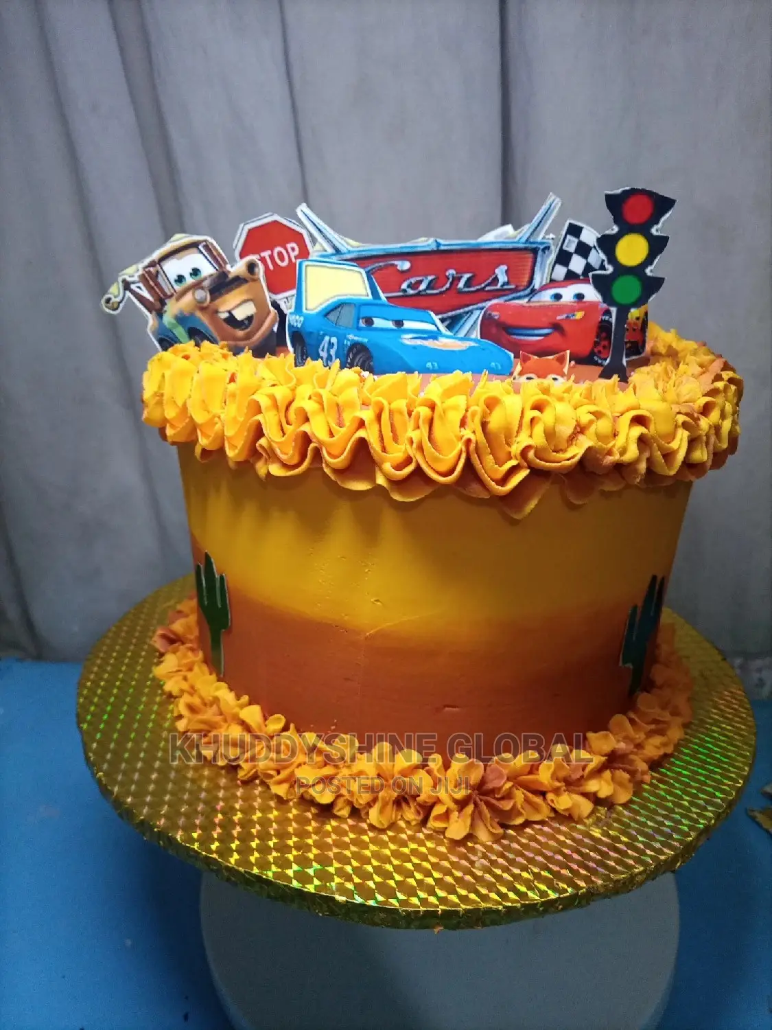Cars Race Boys Kiddies Character Birthday Cake