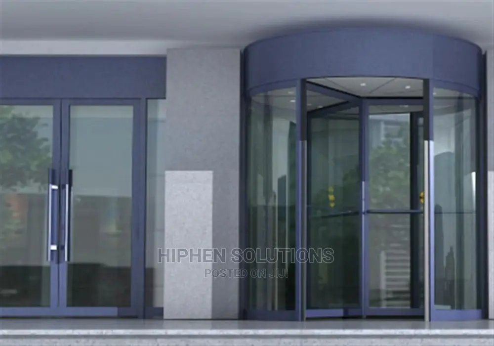 Auto-Revolving Door for Commercial Buildings