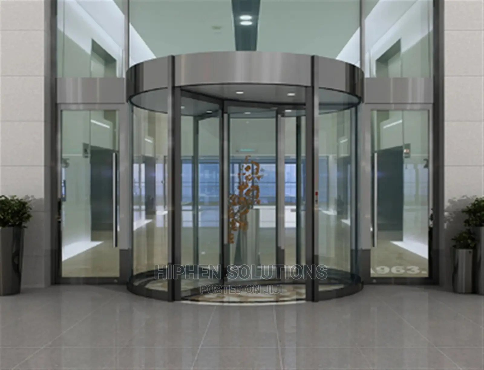 Shopping Mall Residential Glass Automatic Revolving Door
