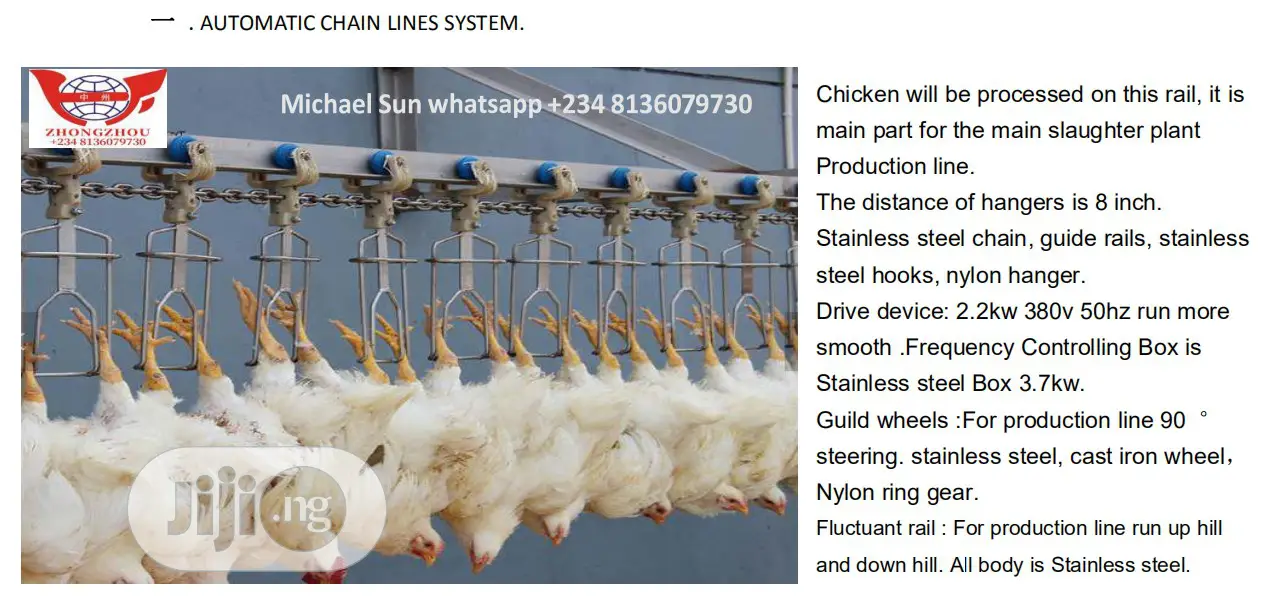 Poultry Slaughter Machine Of Chicken Slaughtering Production