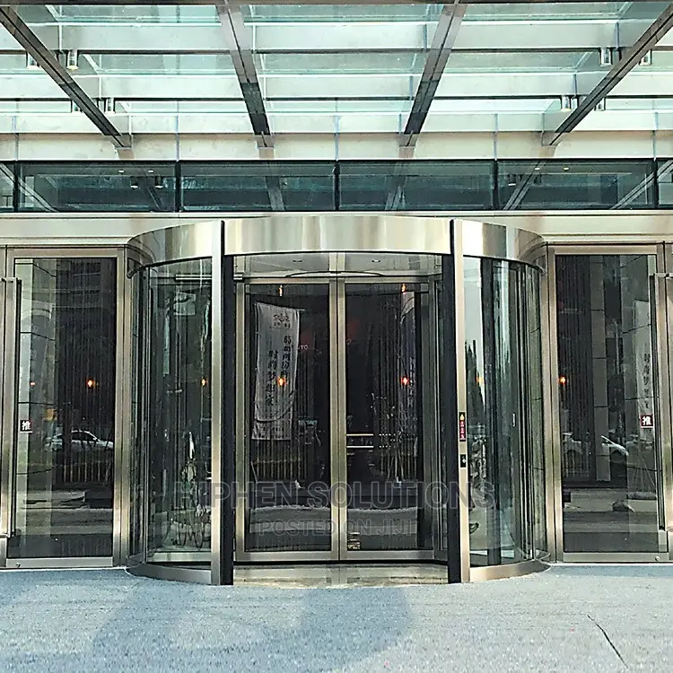 Quality Commercial Automatic Glass Revolving Sliding Door