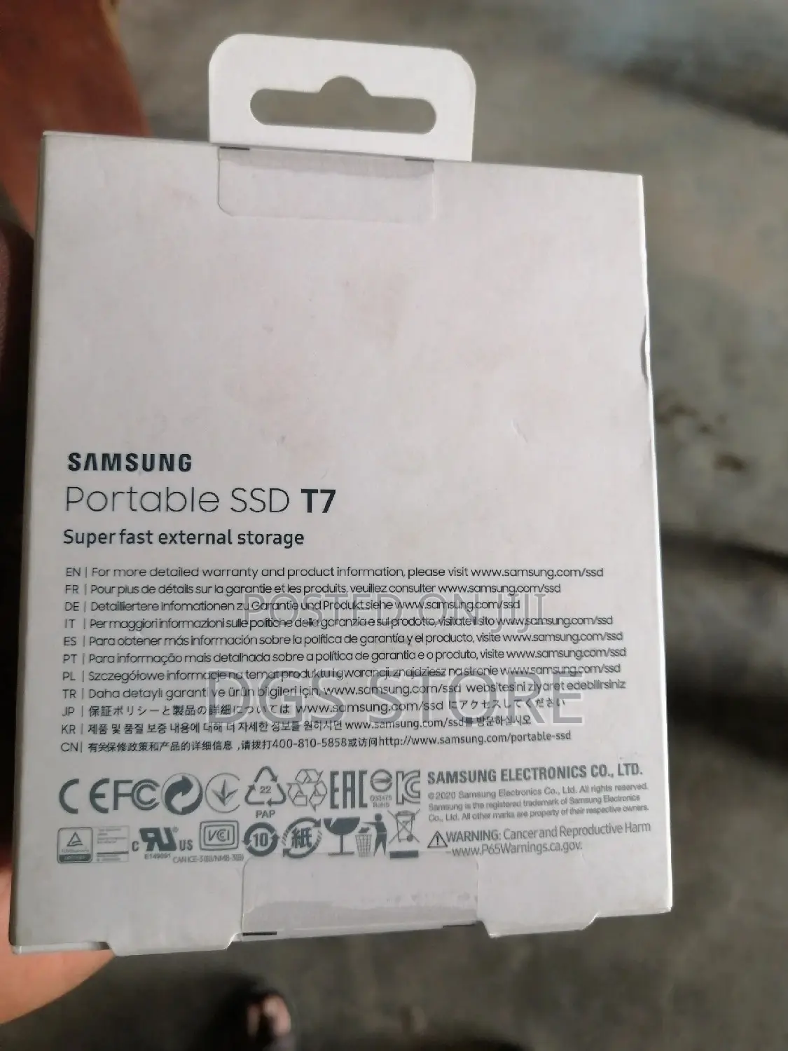 Samsung Portable SSD T7 500gb