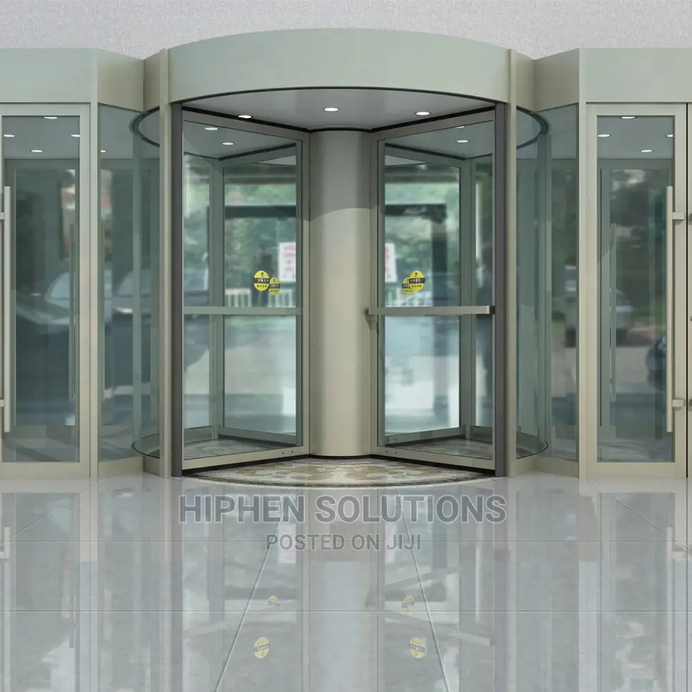 Commercial Hotel Shoping Mall Automatic Revolving Glass Door