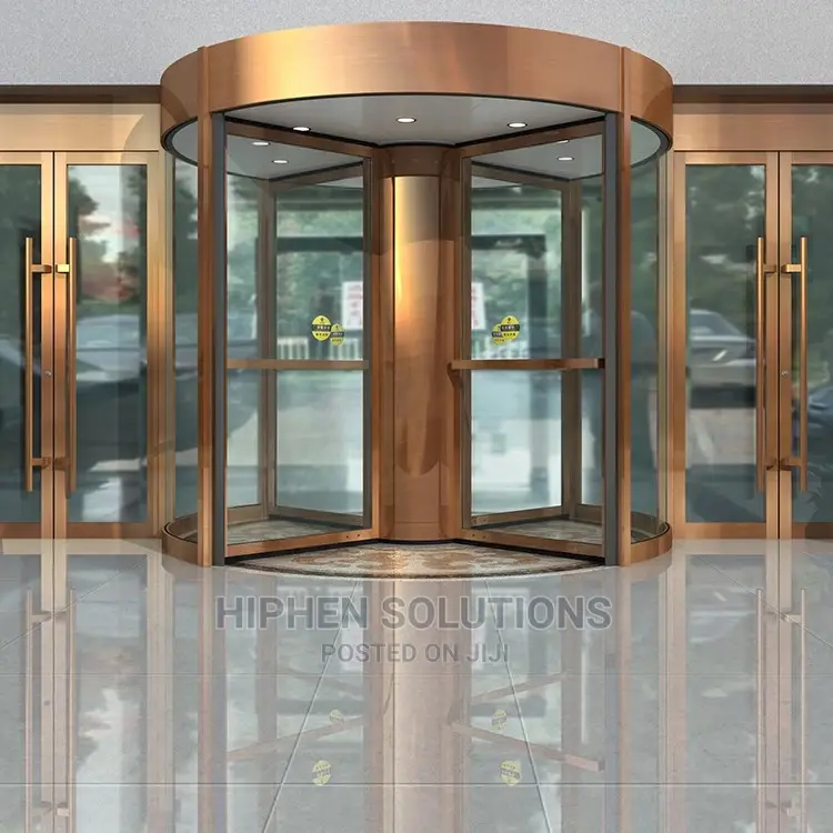 Revolving Glass Sensor Door Hotel Door/System/Mechanism