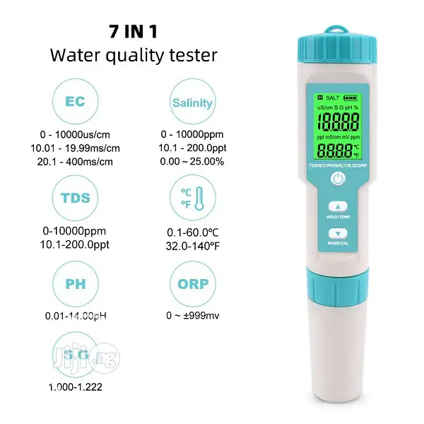 Ph Meter 7 in 1 Digital Tester