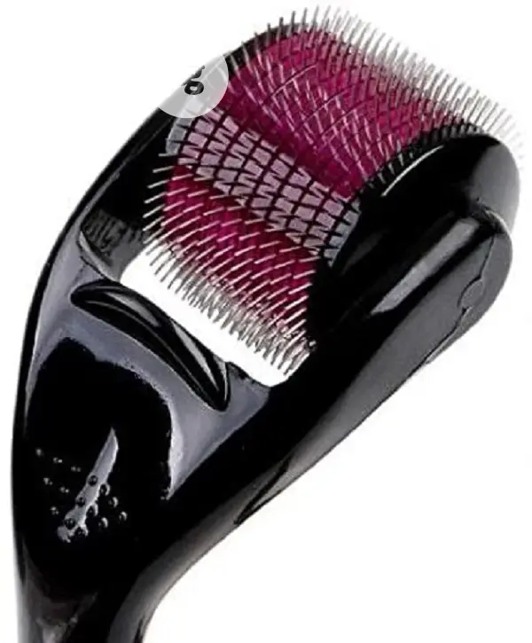 0.5mm Microneedle Scar Derma Roller Therapy Tool - Black