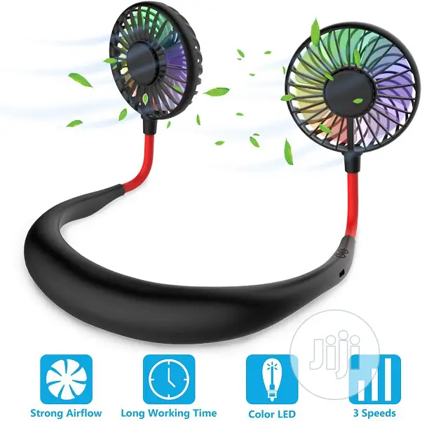 Portable Hand Free Neck Wearable Sport Fan