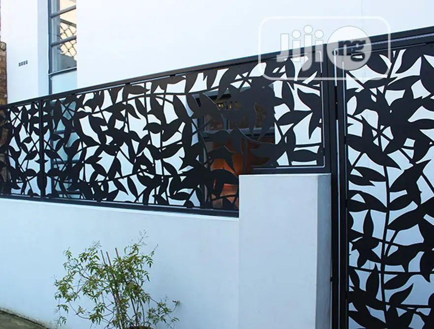 Laser Fence Flower Design