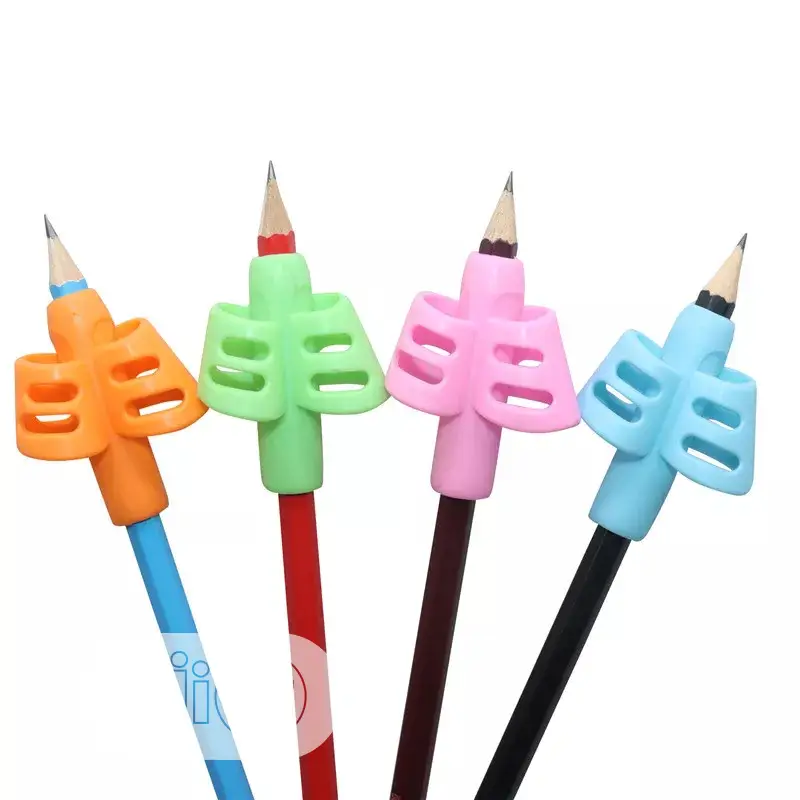 5 PCS Pen Grips Writing Posture Corrector Two Fnger Silicone