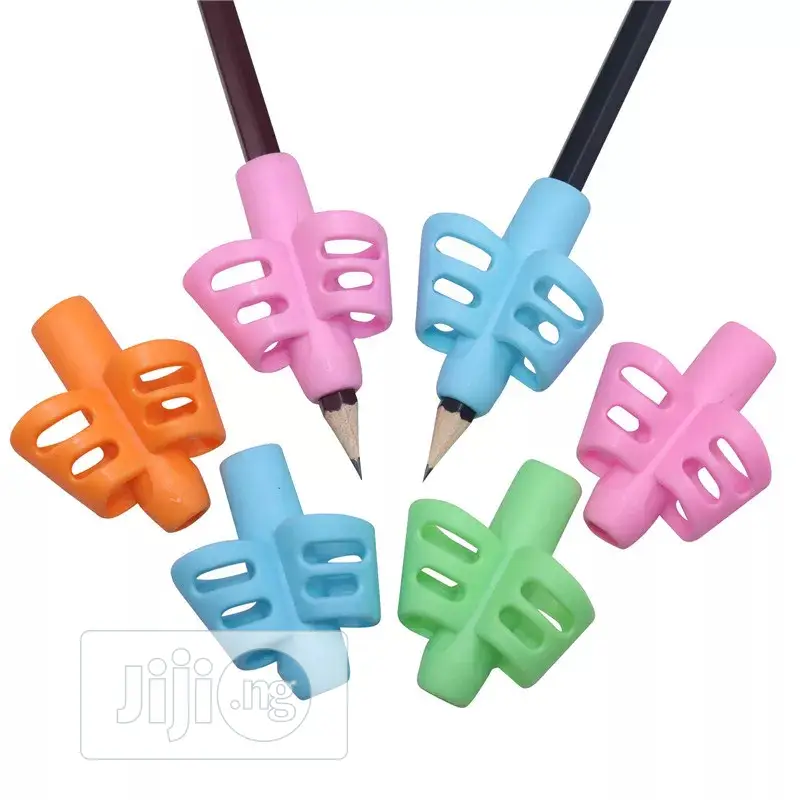 5 PCS Pen Grips Writing Posture Corrector Two Fnger Silicone