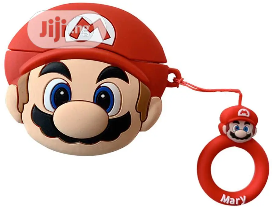 Mario Cute 3D Cartoon Silicone Protective Airpod 1&2 Cover