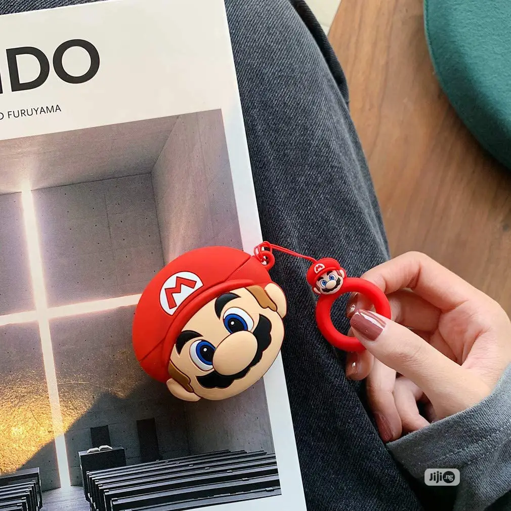 Mario Cute 3D Cartoon Silicone Protective Airpod 1&2 Cover