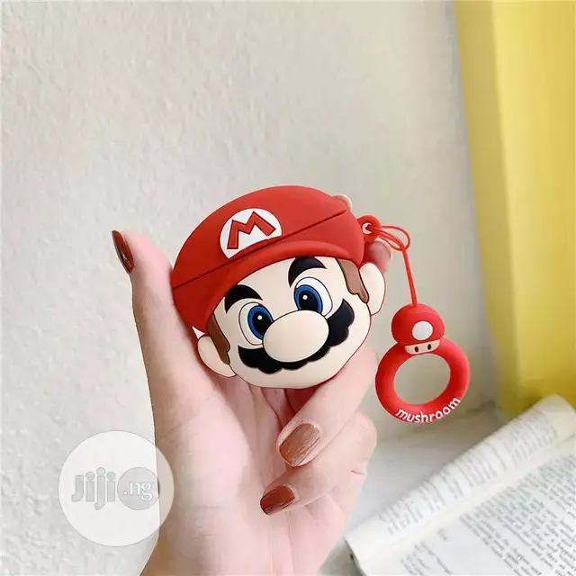 Mario Cute 3D Cartoon Silicone Protective Airpod 1&2 Cover