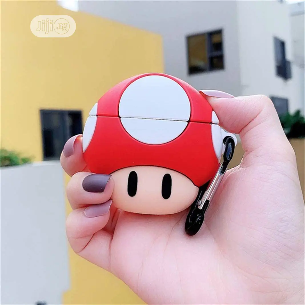 Mushroom Cute 3D Cartoon Silicone Protective Airpod Cover