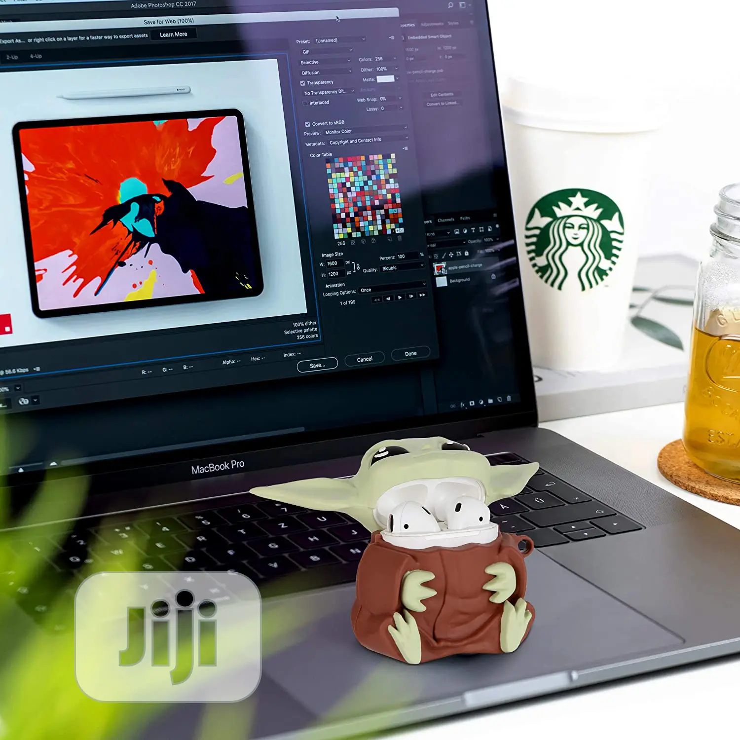 Yoda 3D Cartoon Silicone Protective Airpod 1&2 Cover Case