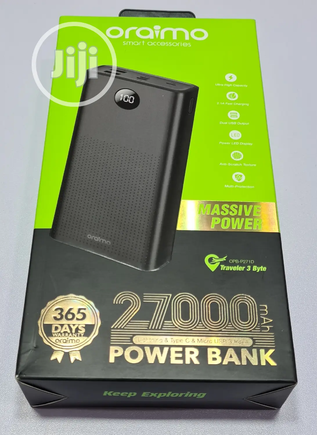 Oraimo 27,000 MAH Powerbank