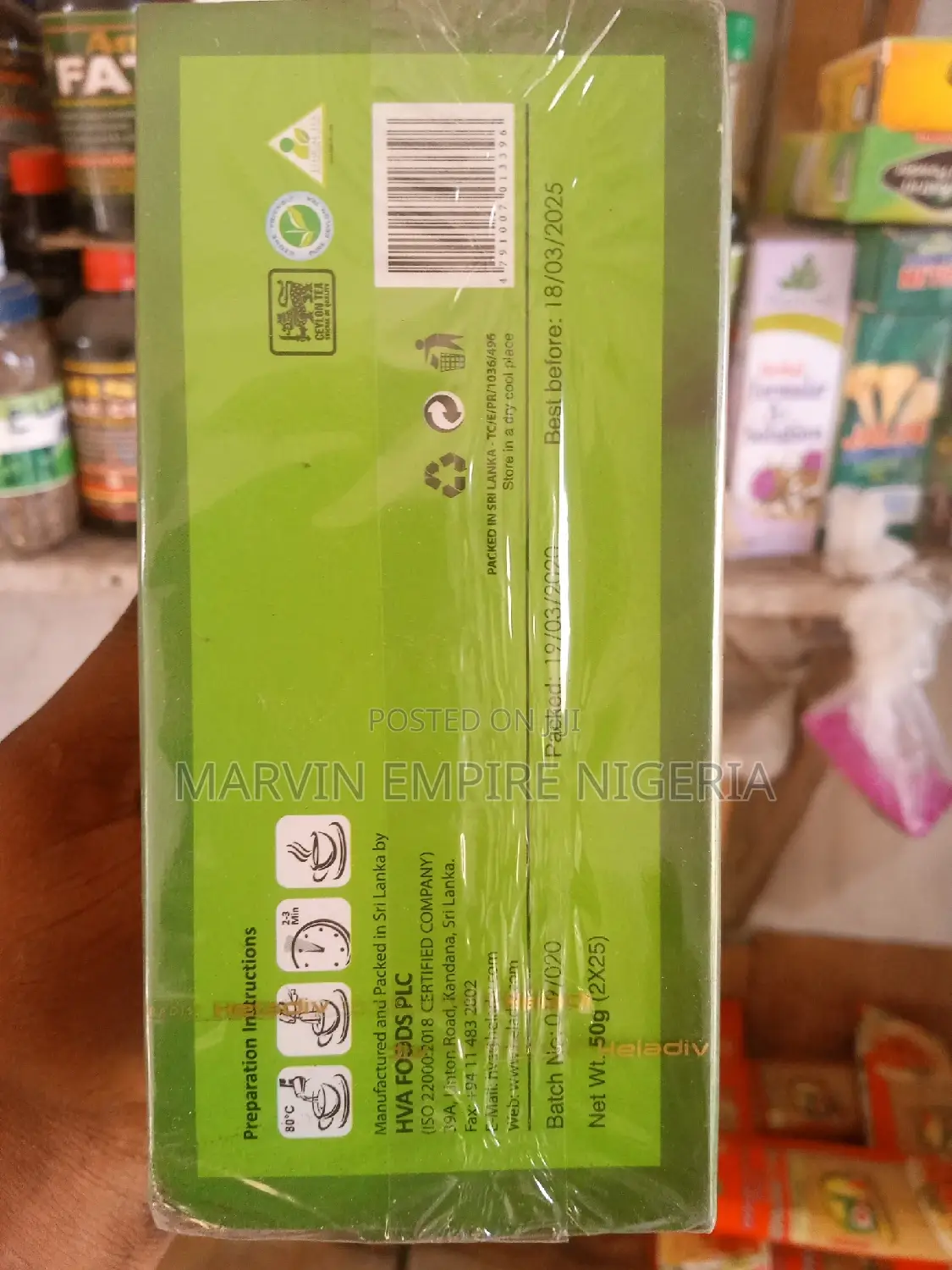 Heladiv Green Tea Cinnamon for All Infections Total Being
