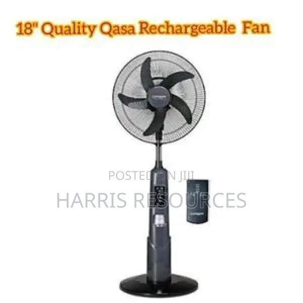 18" Qasa Rechargeable Standing Fan