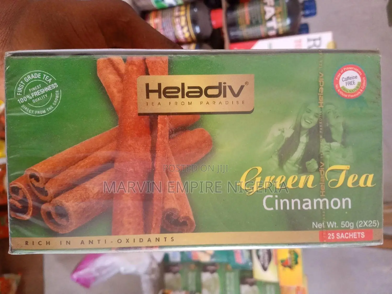 Heladiv Green Tea Cinnamon for All Infections Total Being