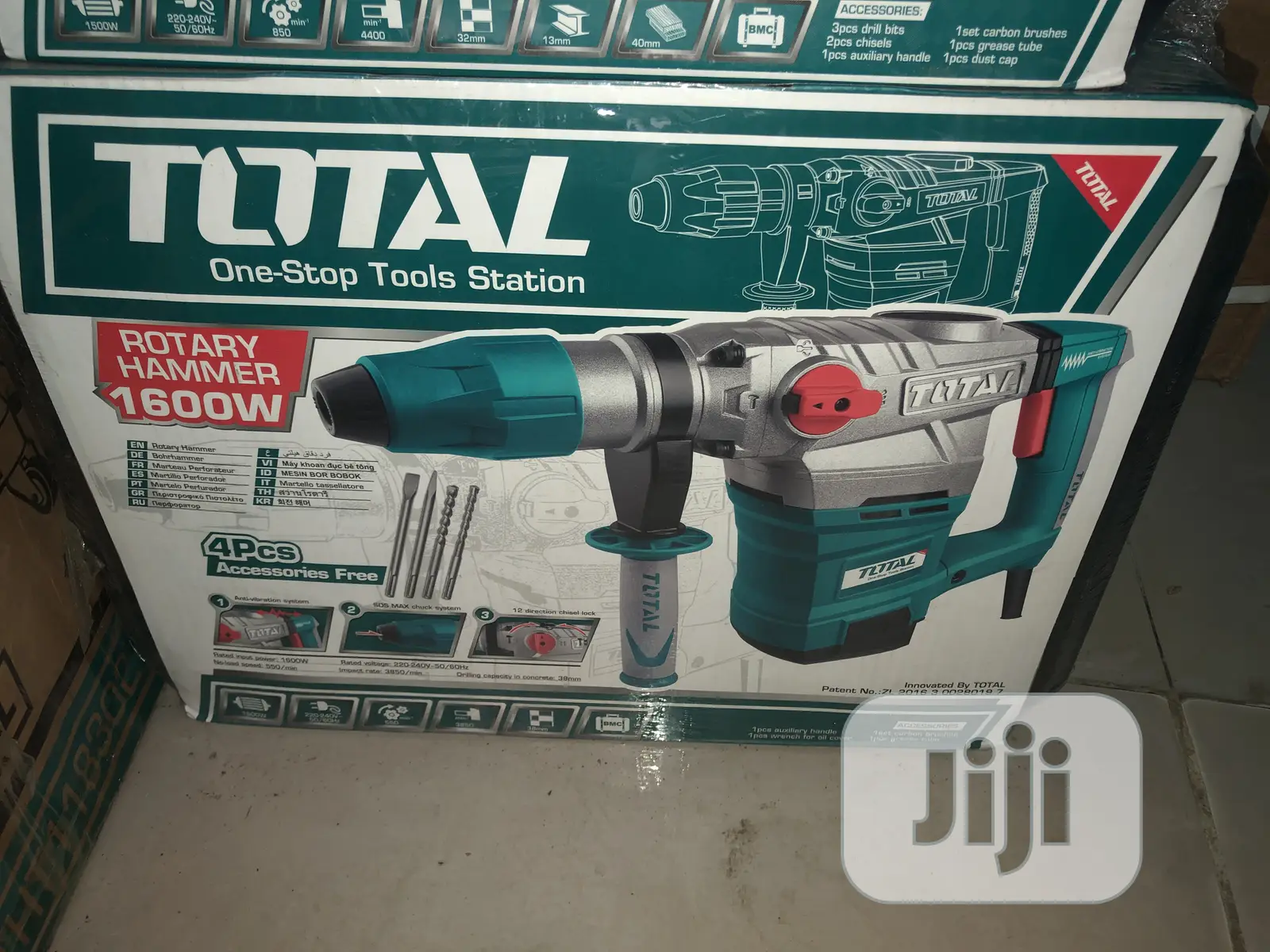 Total Rotary Hammer Drill Machine 1600W Big Ended