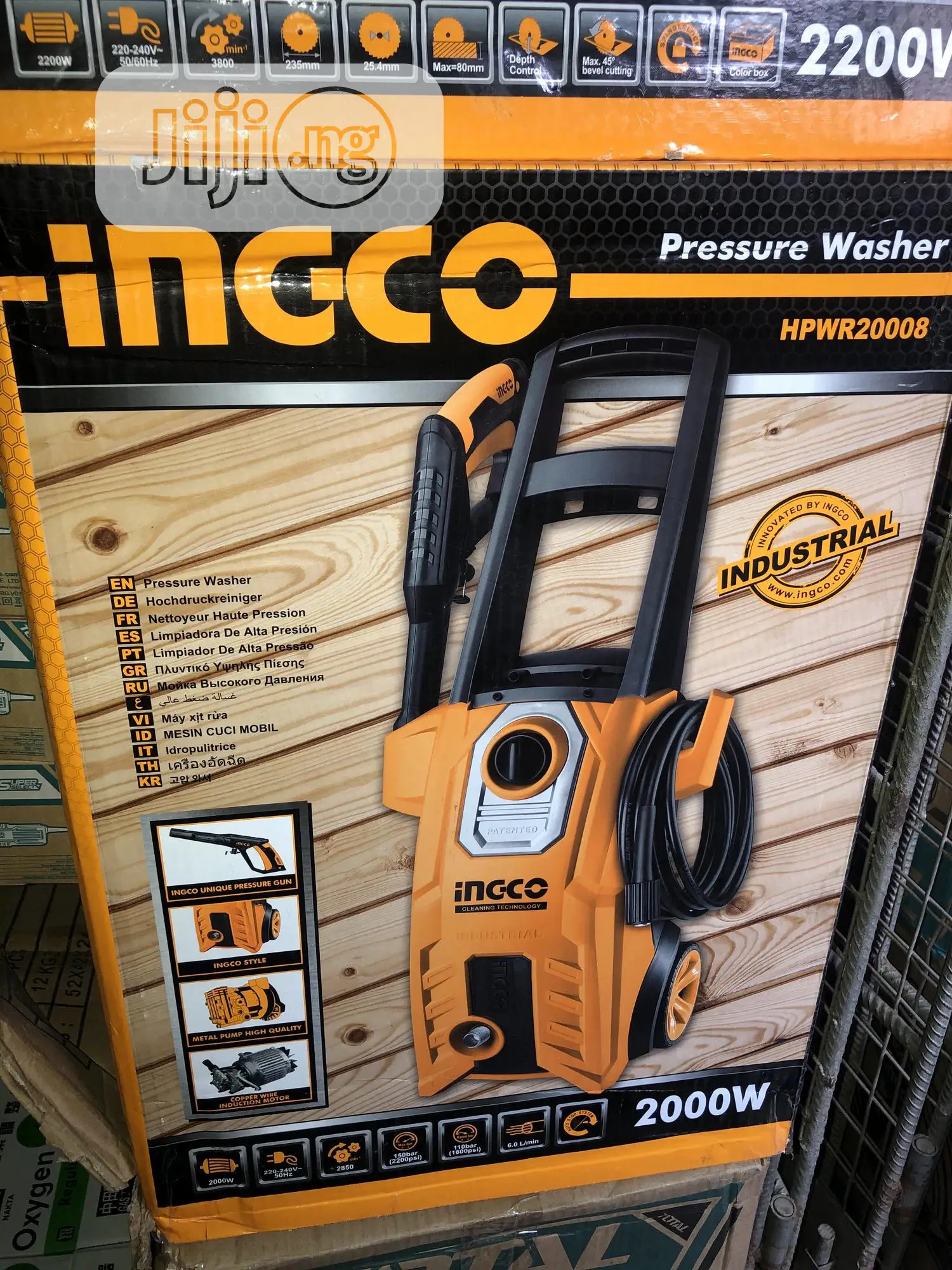 Ingco Electric Pressure Washer Machine 2000W