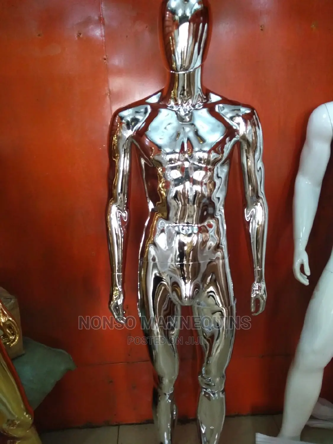 Silve And Gold Male Chrome Mannequins