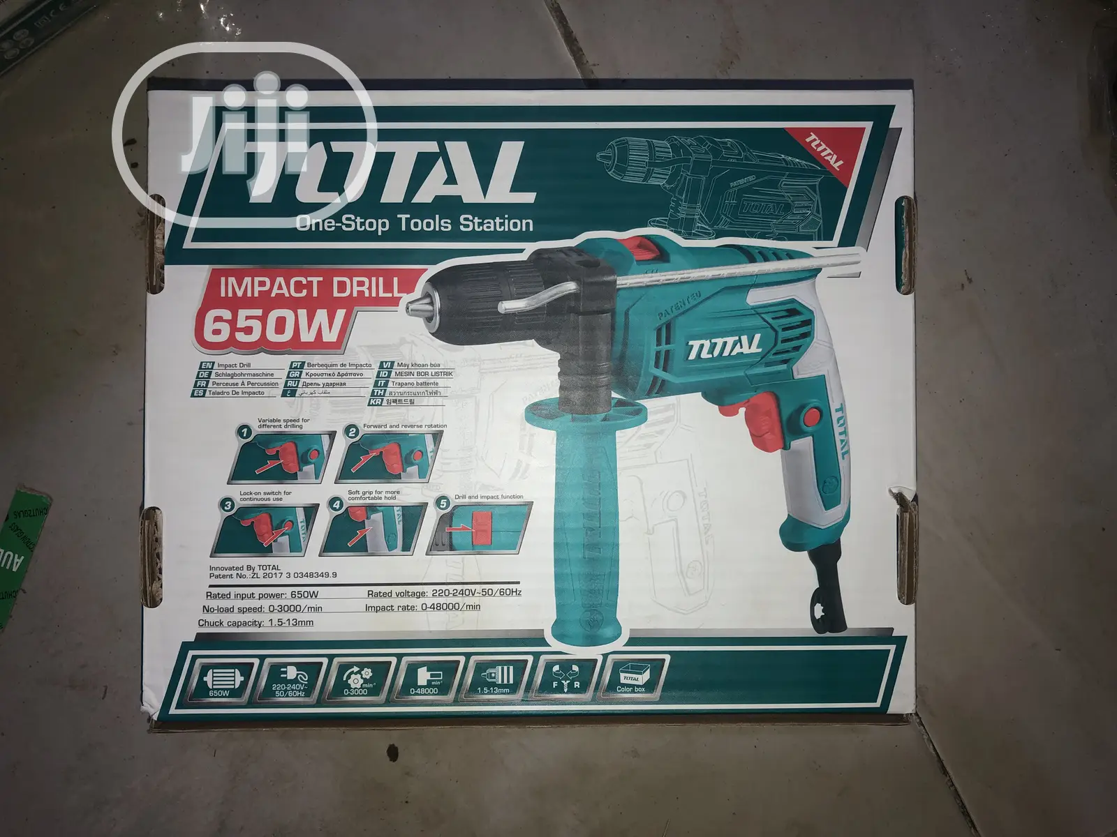 Total Impact Drill Machine 13mm 650w Keyless