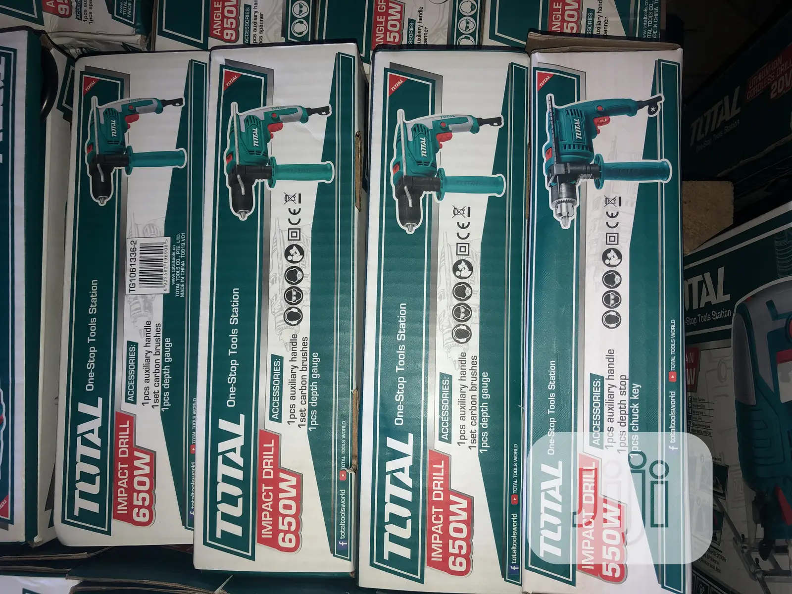 Total Impact Drill Machine 13mm 650w Keyless