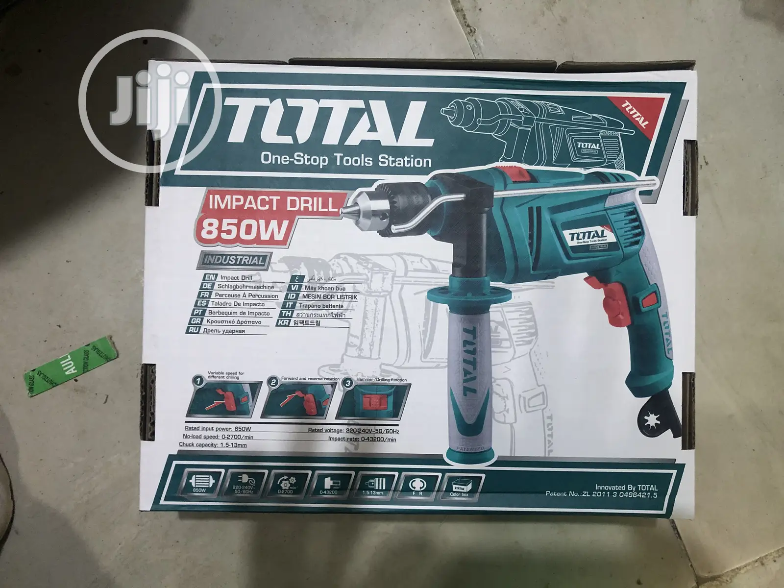Total Impact Drill Machine 13mm 850W One Stop Station