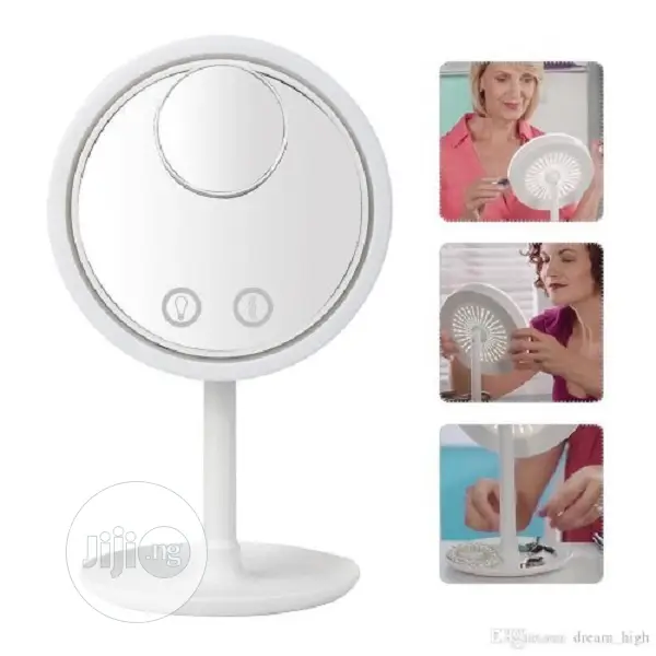 5x Magnification Sweat-Free Led Light Beauty Breeze Mirror