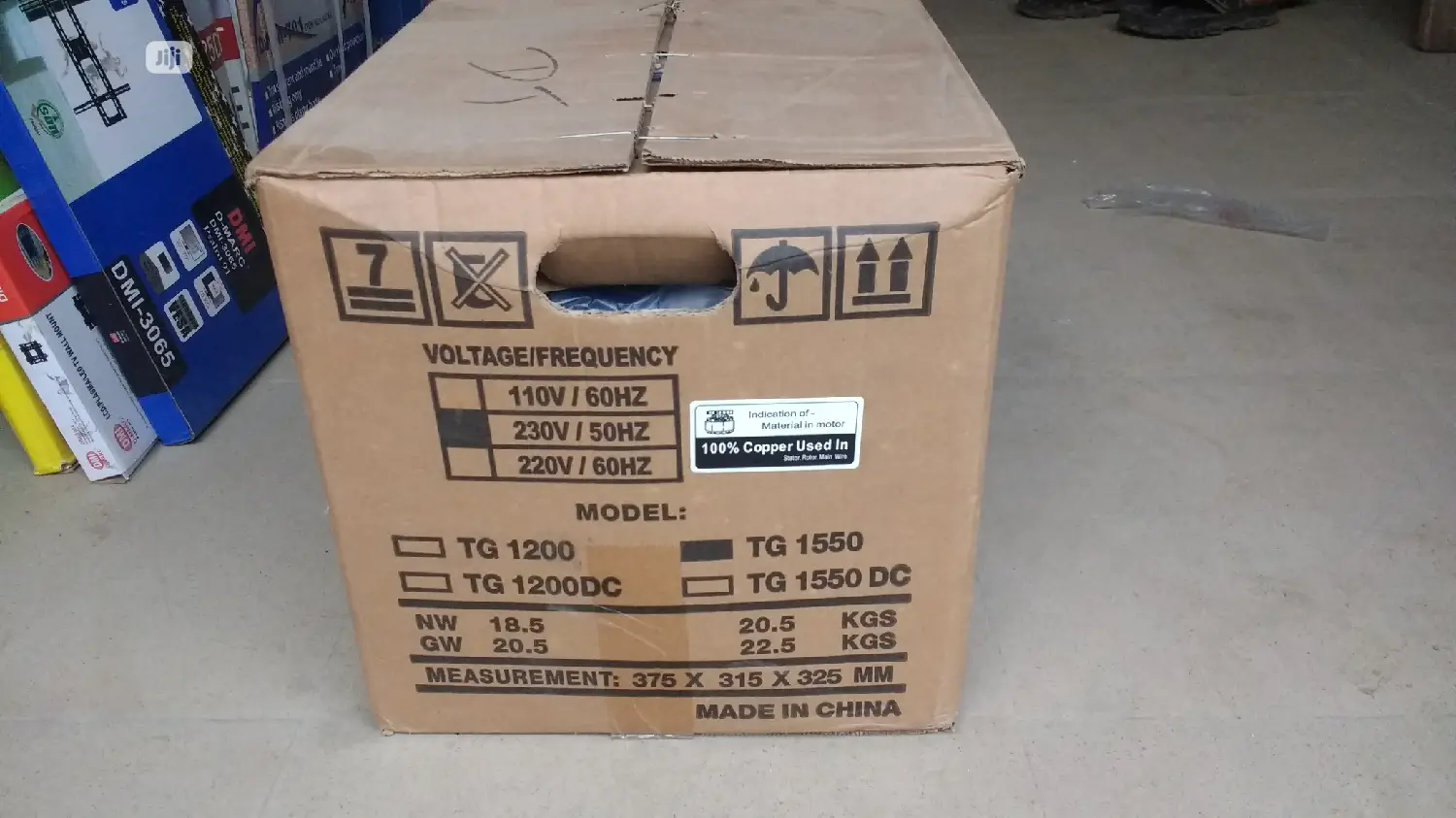 Tiger 1kva Portable Manual Start Generator (Tg1550)