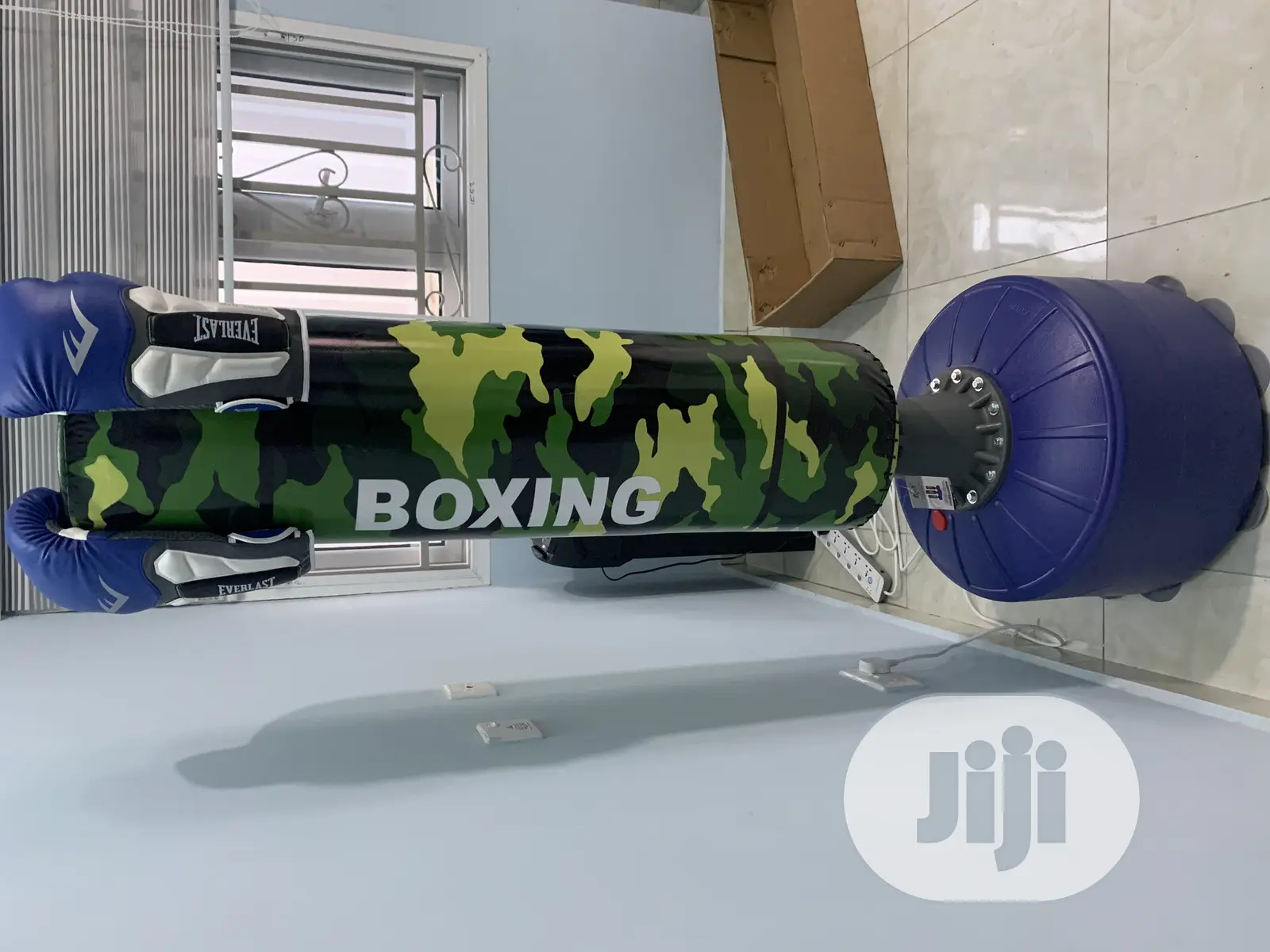 Original Boxing Stand With Gloves