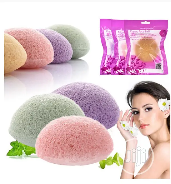 1pcs Round Shape Puff Konjac Sponge