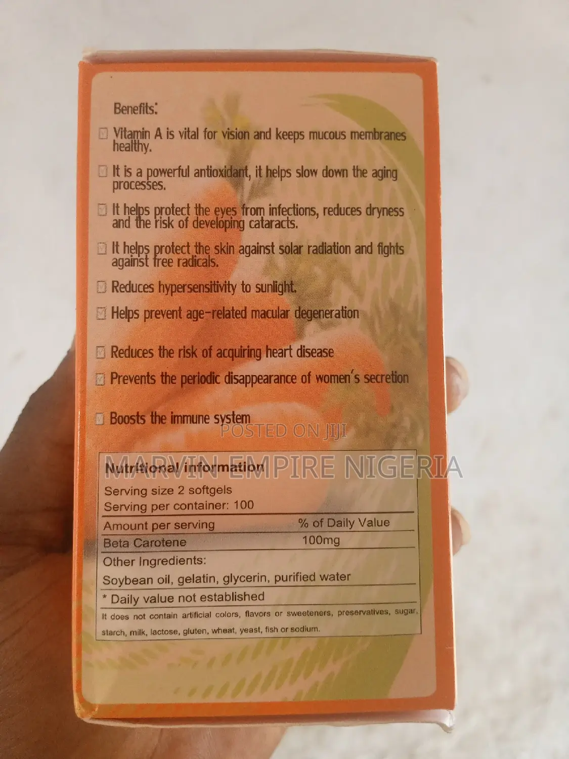 Betacarothene Anti Ageing Sexy Look Supplement for Women