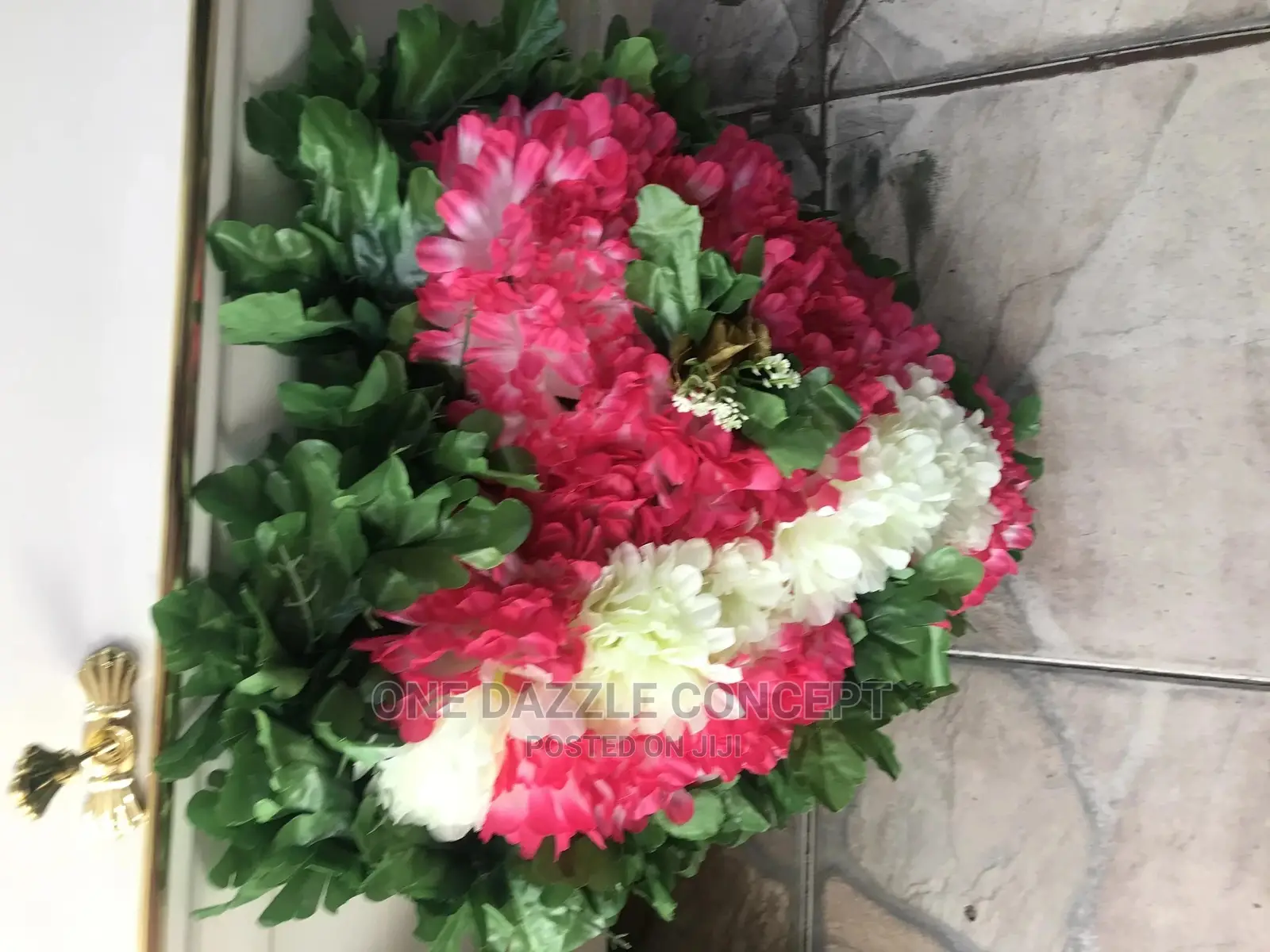 Funeral Wreath Cross and Heart Shape