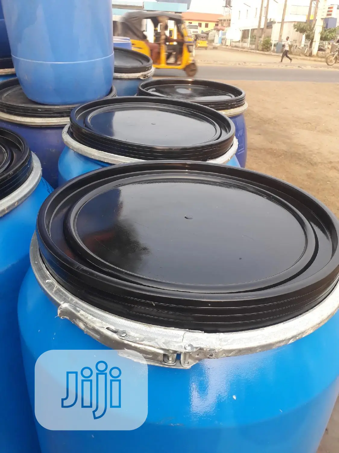 250 Litres Blue Rubber N Iron Drums