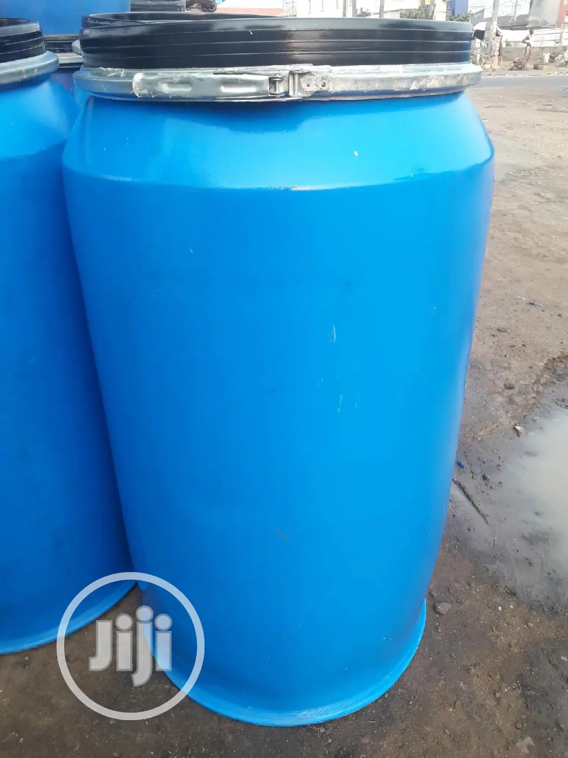 250 Litres Blue Rubber N Iron Drums