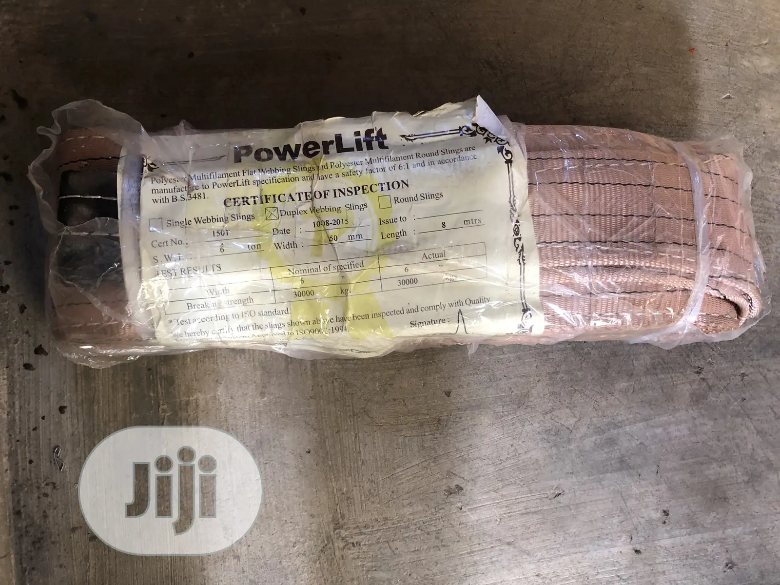 Lifting Sling/ Belt Certificate 6TX8M Professional
