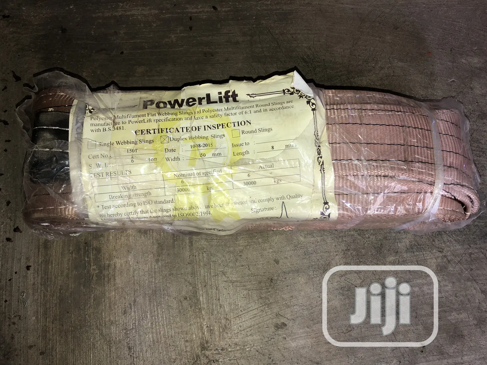 Lifting Sling/ Belt Certificate 6TX8M Professional