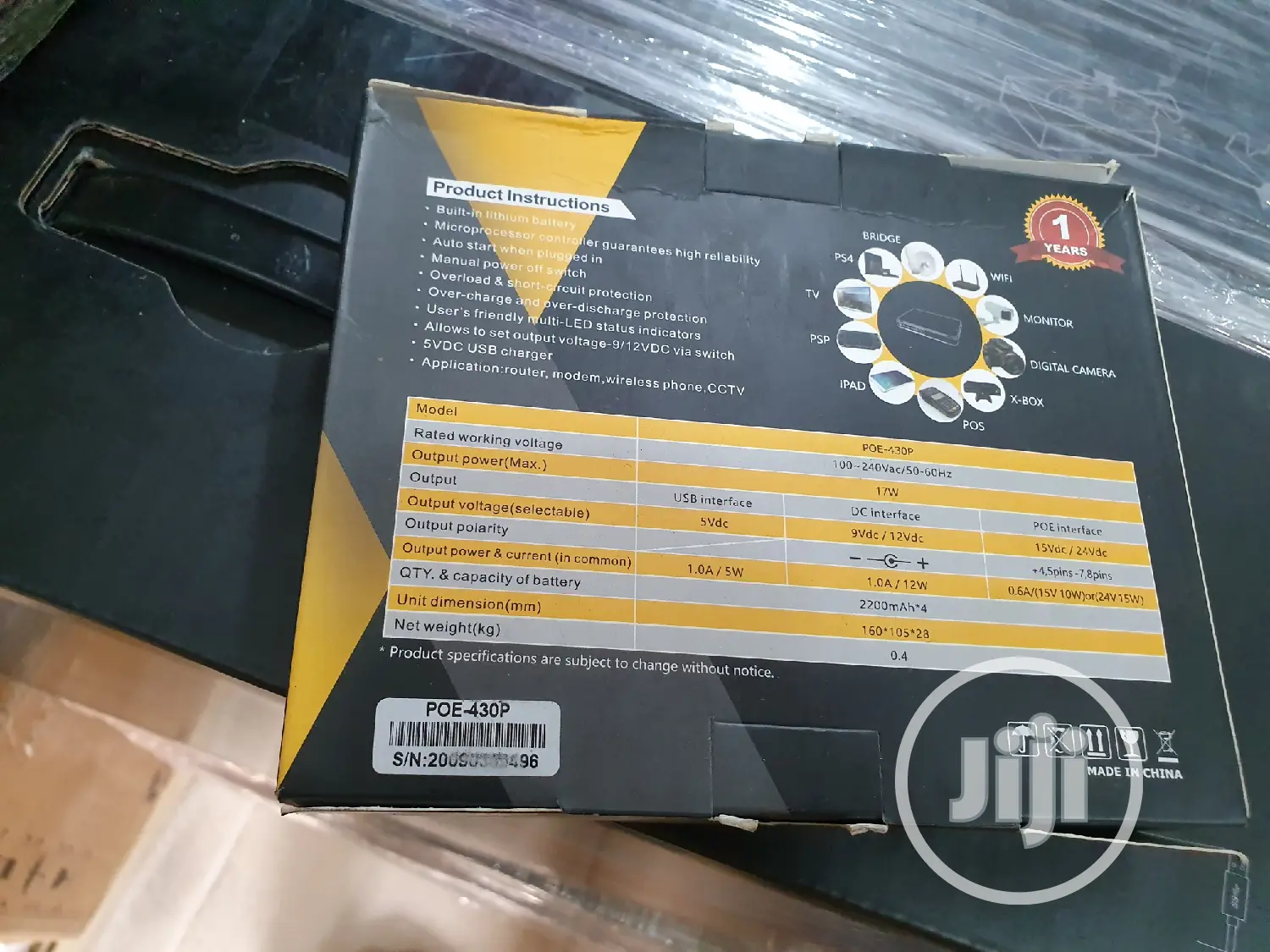 Powerbank Poe 430p Minidc Ups for Router