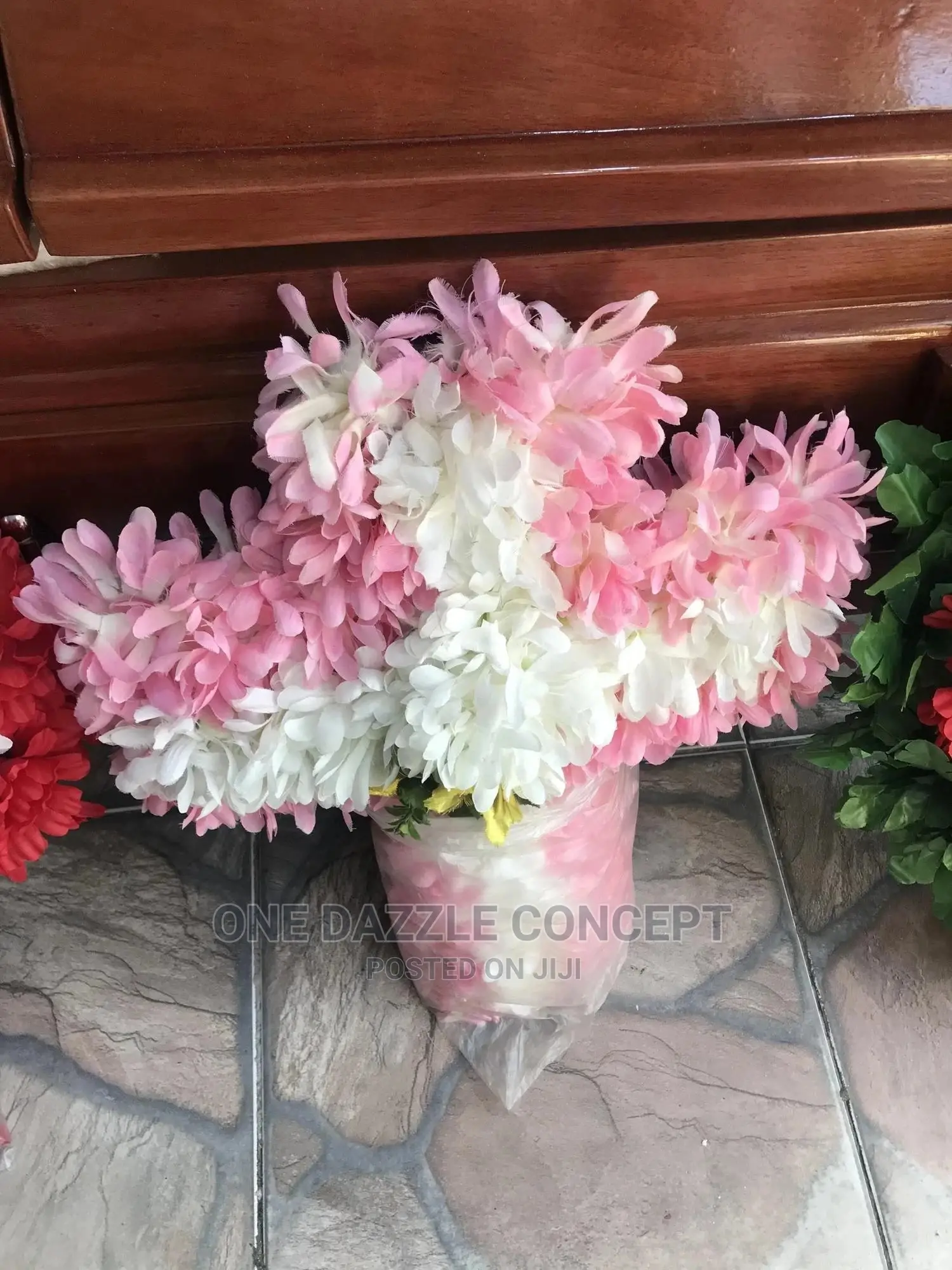 Funeral Wreath Cross and Heart Shape