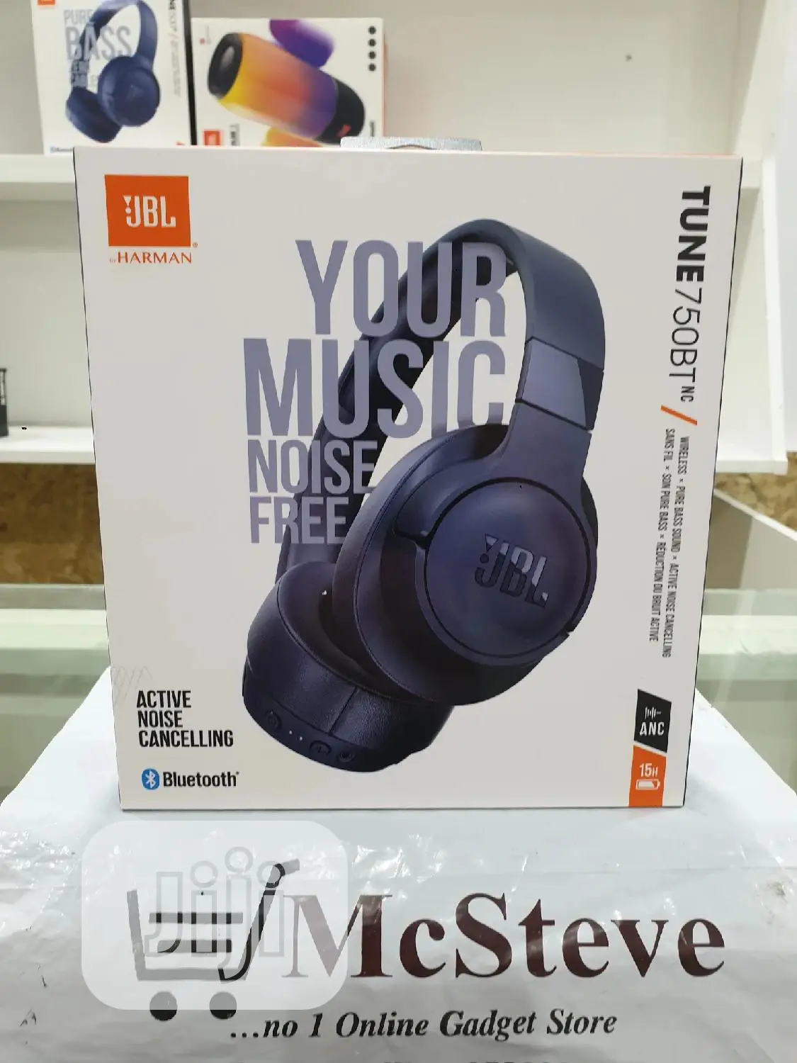 JBL Tune 750BT Active Noise Cancelling Wireless Headphones