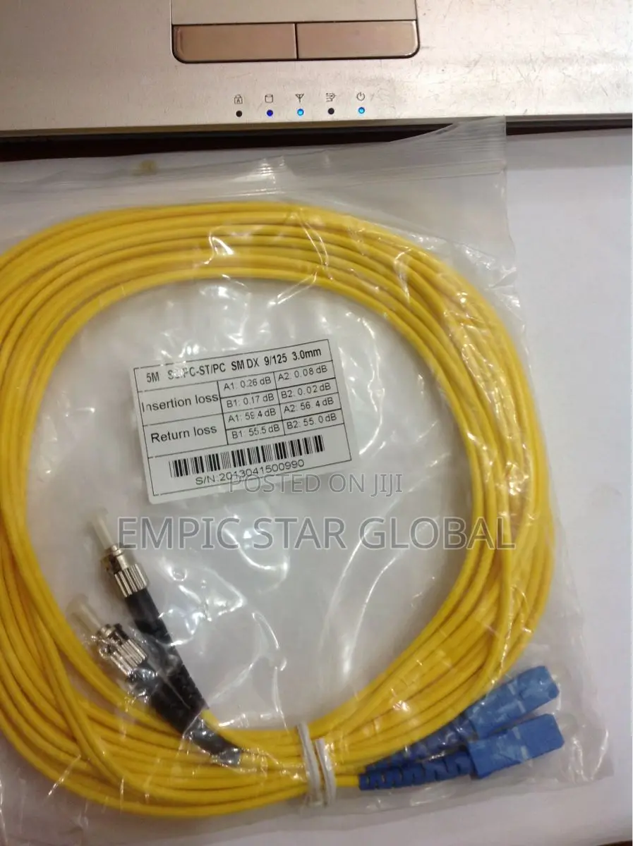 Fiber Patch Cord PVC St-Sc 5m Sm 9/125 OM2/OM3/OM4