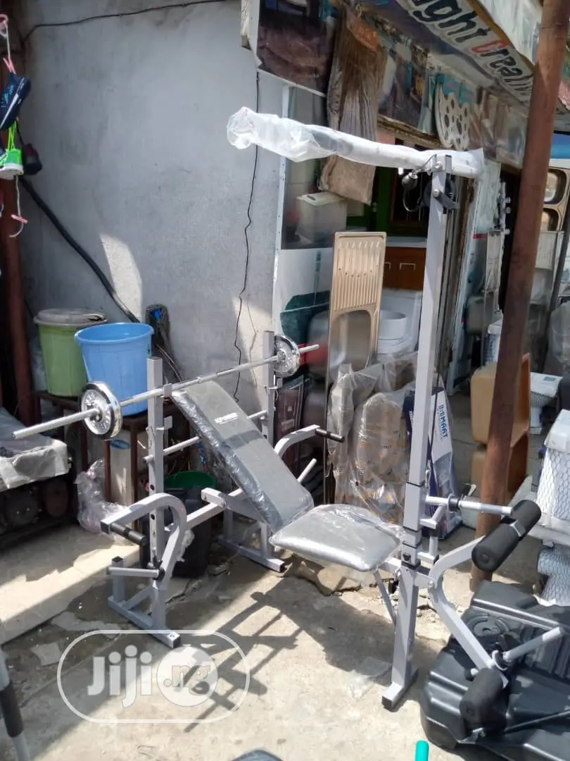 New Weight Bench With Pulldown, 50kg Dumbbell