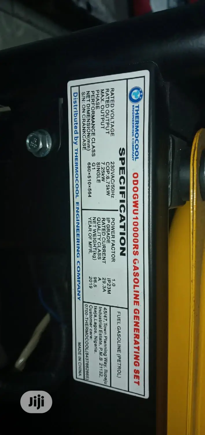 7.5kva Odogwu Thermocool With Remote