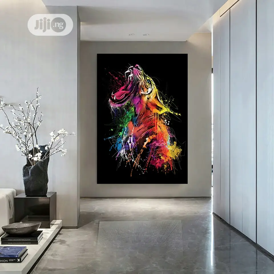 Coloful Tiger Art Wall Pictures
