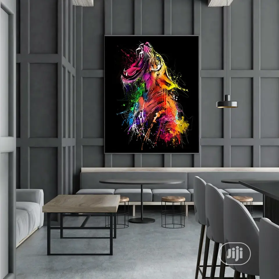 Coloful Tiger Art Wall Pictures