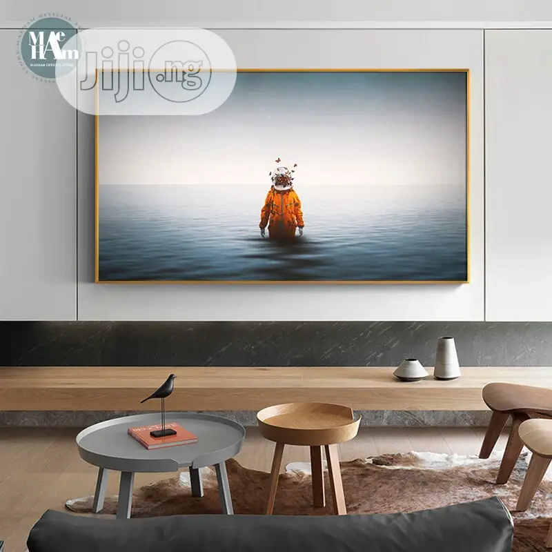 Nordic Space Spaceship Wall Art Canvas